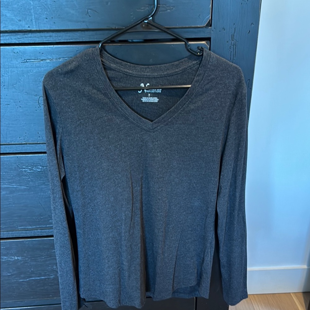 Natural Reflections Dark Gray Long Sleeve Tee